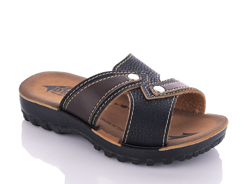 Шлепанцы Gurkem 709 black-brown (24-30) в магазине Фонтан Обуви