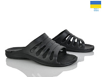 Шлепанцы Rai Shoes Краб 207 чорний в магазине Фонтан Обуви