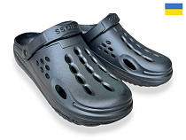 Кроксы Rai Shoes 026 чорний в магазине Фонтан Обуви