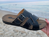 Шлепанцы Gurkem MKN6835 black в магазине Фонтан Обуви