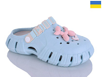 Кроксы Malibu 677 блакитний в магазине Фонтан Обуви