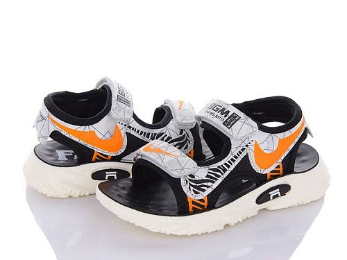 Босоножки Angel DL45-B01 white-orange в магазине Фонтан Обуви