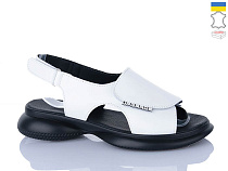 Босоножки Sali 915 білий чор-п. в магазине Фонтан Обуви