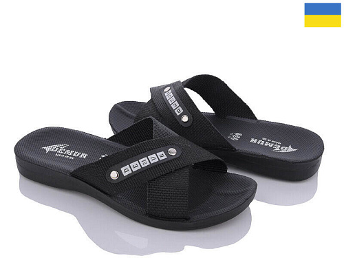 Шлепанцы Gurkem TRK2026-003-1 чорний в магазине Фонтан Обуви