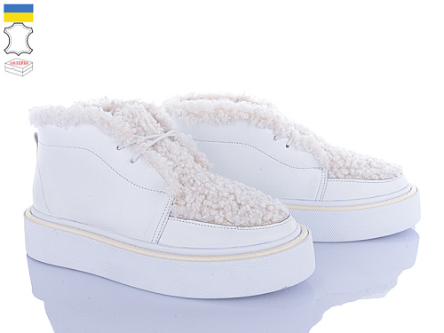 Ботинки G-Ayra 649 білий-шк.біл-бараш в магазине Фонтан Обуви