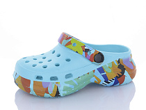 Кроксы Alimama-Girnaive 817 l.blue в магазине Фонтан Обуви