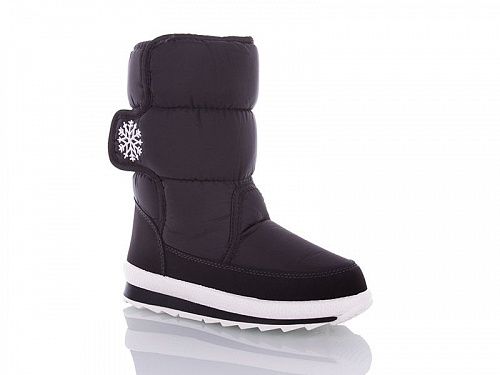 Дутики Lenase G1112-8 сні.чор.б/п в магазине Фонтан Обуви