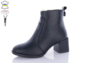 Ботинки Qq Shoes 639-1 чорний в магазине Фонтан Обуви