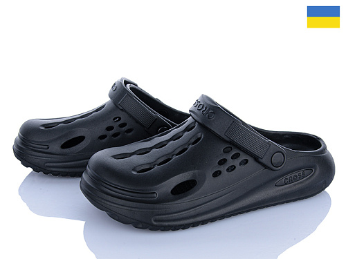 Кроксы Vladimir Cross 026 чорний в магазине Фонтан Обуви