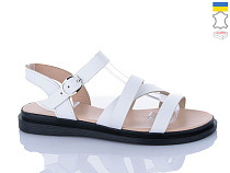 Босоножки Sali 2601 білий чор-п. в магазине Фонтан Обуви