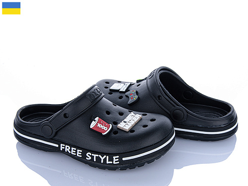 Кроксы Roks 329 чорний в магазине Фонтан Обуви