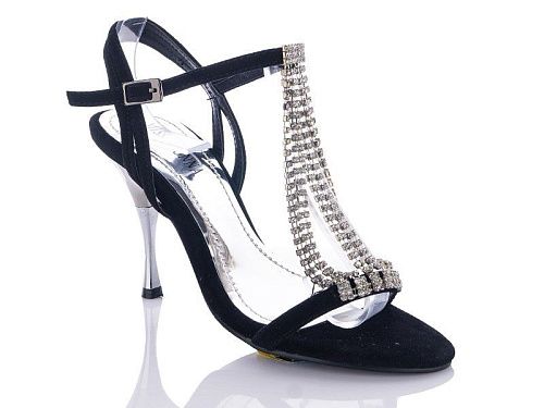 Босоножки Miss Ilonna 99 черный в магазине Фонтан Обуви