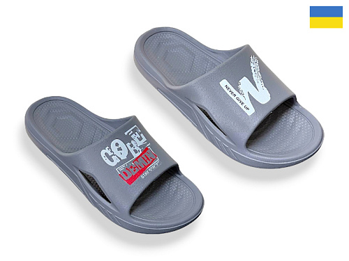 Шлепанцы Rai Shoes P408 сірий в магазине Фонтан Обуви