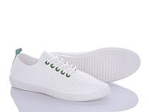 Кеды Violeta 20-970 white-green в магазине Фонтан Обуви