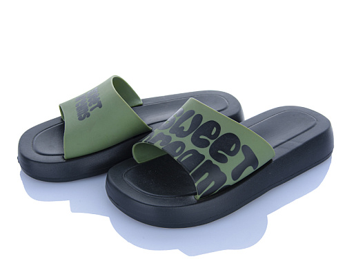 Шлепанцы Super Gear 01-6212 green в магазине Фонтан Обуви
