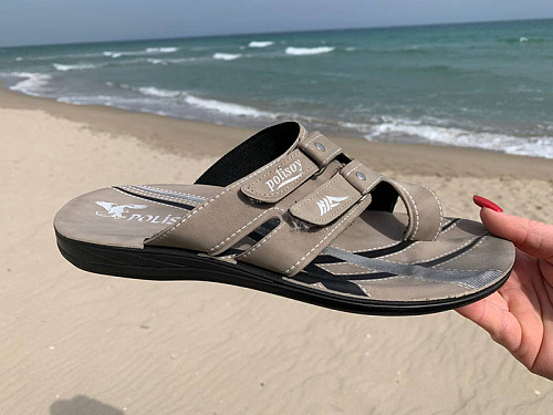 Шлепанцы Gurkem MSPolisoy L beige в магазине Фонтан Обуви