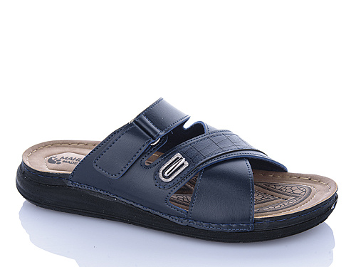 Шлепанцы Oskar 01-15 синій в магазине Фонтан Обуви