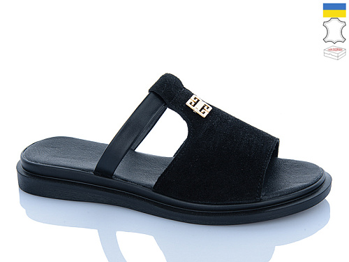 Шлепанцы Sali 14 чорний з чор-п. в магазине Фонтан Обуви