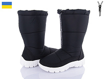 Дутики Favorit 304 чор.біл-п. в магазине Фонтан Обуви