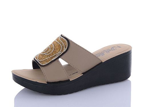 Шлепанцы Sali One 0970D капучино в магазине Фонтан Обуви