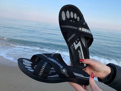 Шлепанцы Malibu TRK-1 black ST в магазине Фонтан Обуви