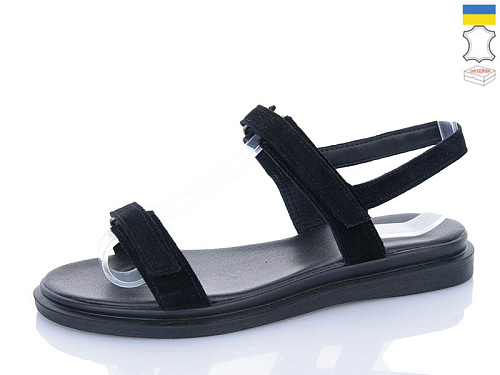 Босоножки Sali 1108 чорний з чор-п. в магазине Фонтан Обуви