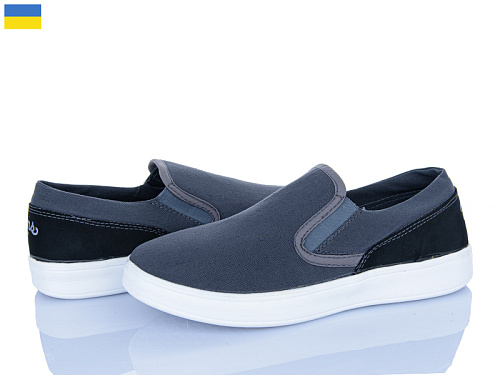 Слипоны Roks 2401 сірий в магазине Фонтан Обуви