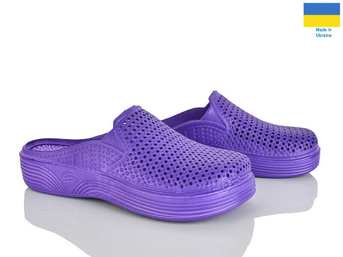 Кроксы Rai Shoes Сабо жіночі фіолетовий в магазине Фонтан Обуви