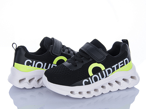 Кроссовки Clibee-Shosho LC3301-2 black-green в магазине Фонтан Обуви
