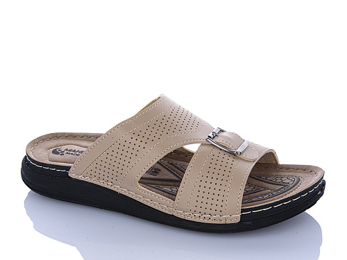 Шлепанцы Oskar 01-36 бежевий в магазине Фонтан Обуви