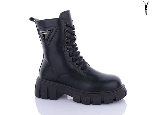 Ботинки Qq Shoes 5233 black в магазине Фонтан Обуви