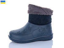 Сапоги Sanlin2 Чобіт жін.опушка т.синій в магазине Фонтан Обуви