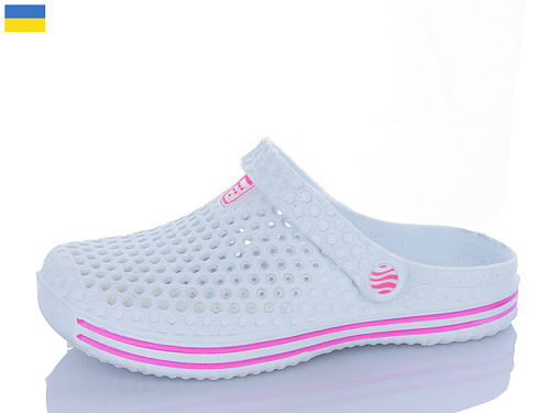 Кроксы Успіх Olimp L106 білий в магазине Фонтан Обуви