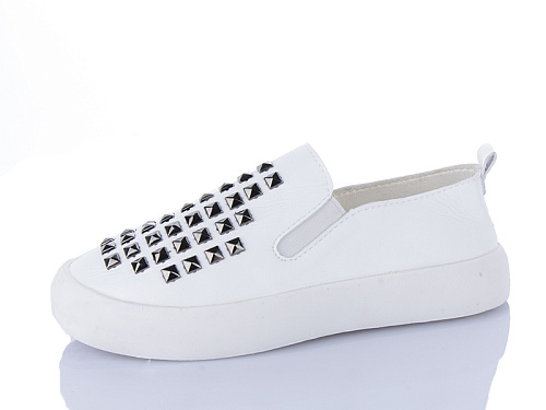 Слипоны Jibukang D728-2 white в магазине Фонтан Обуви