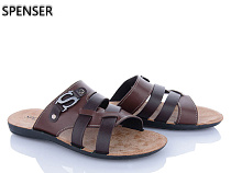 Шлепанцы Spencer 3554 коричневий в магазине Фонтан Обуви