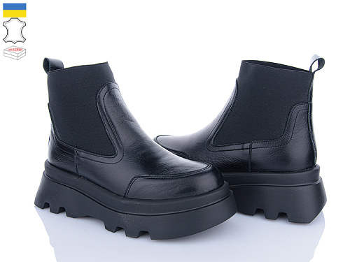 Ботинки Viscala 27927 чорний шк. в магазине Фонтан Обуви