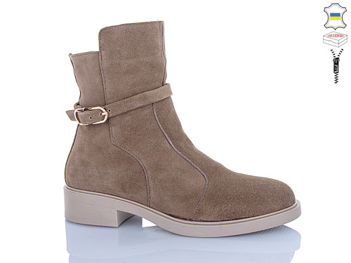 Ботинки Sali 82 капучино з беж-п.зима в магазине Фонтан Обуви
