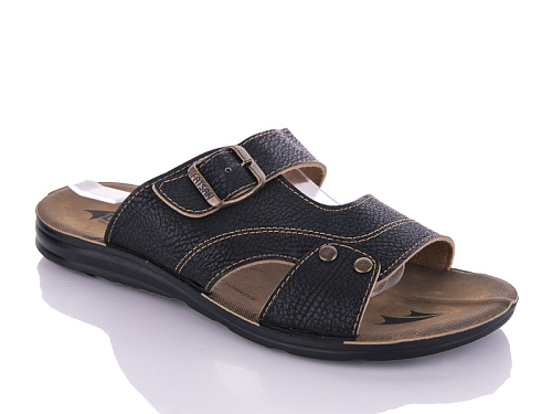 Шлепанцы Gurkem MKN6834 black в магазине Фонтан Обуви