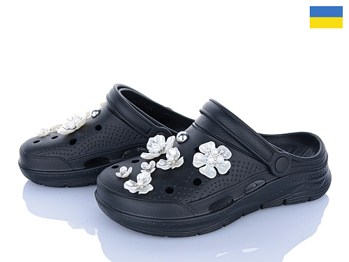 Кроксы Roks 414 чорний в магазине Фонтан Обуви