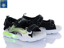 Босоножки Okshoes 7748-1 black-grey LED в магазине Фонтан Обуви