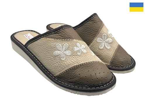 Тапочки Rai Shoes Капці 5 т.бежевий в магазине Фонтан Обуви