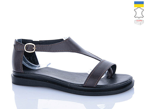 Босоножки Garti 009 коричневий шк. в магазине Фонтан Обуви