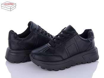 Кроссовки Ailaifa 2387-1 all black піна в магазине Фонтан Обуви