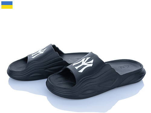 Шлепанцы Vladimir DS П38 NewYork чорний в магазине Фонтан Обуви