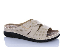 Шлепанцы Sali One 203-11 бежевий в магазине Фонтан Обуви