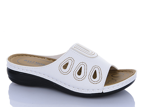 Шлепанцы Sali One 1024 білий в магазине Фонтан Обуви