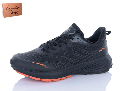 Кроссовки Restime EMB25500 black-orange в магазине Фонтан Обуви