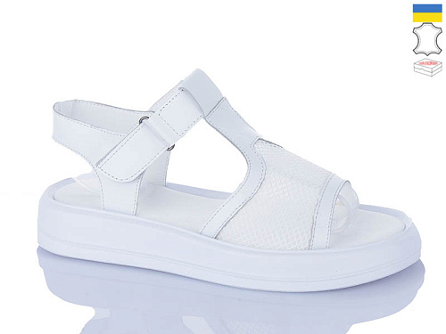 Босоножки Sali 227 білий біл-п. в магазине Фонтан Обуви