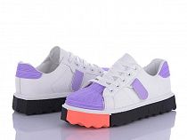 Кроссовки No Brand A008 white-purple в магазине Фонтан Обуви