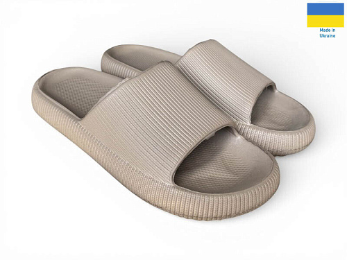 Шлепанцы Rai Shoes С88 т.бежевий в магазине Фонтан Обуви